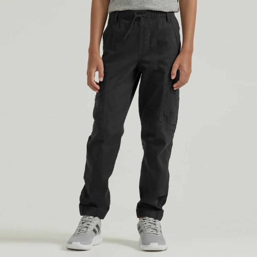 BOY'S WRANGLER free to stretch GAMER CARGO PANT Size 14 in George Black